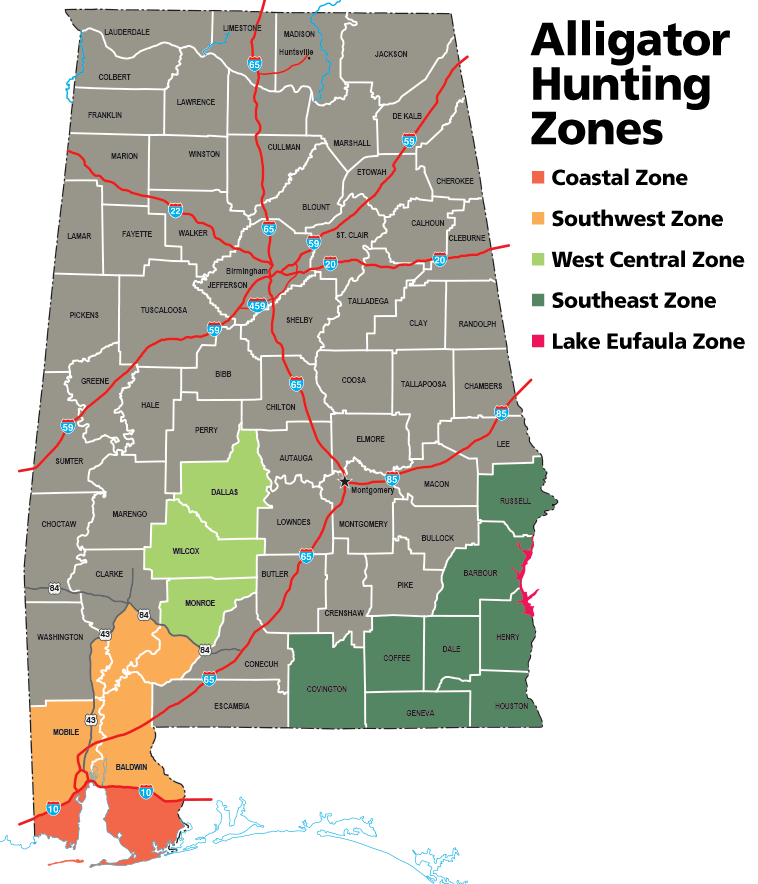 Alligators In Alabama Map Bay Area On Map